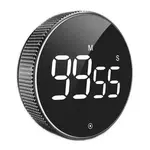 Relaxdays ČASOVAČ Černý kuchyňský LED magnetický