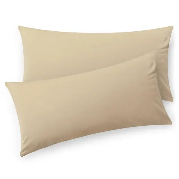 Blumtal POVLAK na polštář Agneta 40/80 cm, sada 2 ks, 100% bavlna, béžová