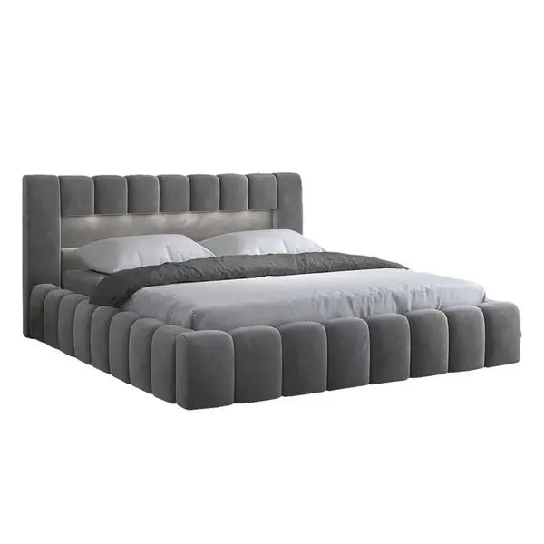 Petits-meubles BOXSPRING POSTEL 160/200 Auria Šedá