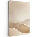 MuchoWow OBRAZ NA PLÁTNĚ Béžová - Příroda - Abstraktní - Moderní 60x90 cm