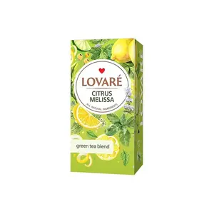 LOVARÉ Citrus melissa zelený čaj 24 sáčků