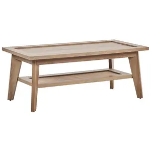 Beliani KONFERENČNÍ STOLEK světlejší Odstín dřeva 100/50 cm Simla