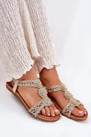 Plné Dámské Sandály S Krajkovým Vzorem Artiker