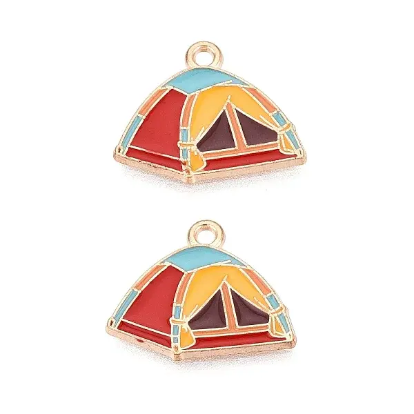 Travel Theme Alloy Enamel Pendants