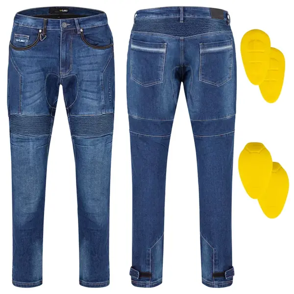 Pánské moto jeansy W-TEC Remon modrá 38/32
