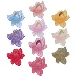 20Pcs 10 Colors Lotus Cloth Embroider Thread Iron on/Sew On Patches
