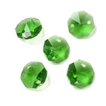 Transparent Glass Connector Charms