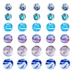30Pcs 6 Styles Handmade Lampwork Beads