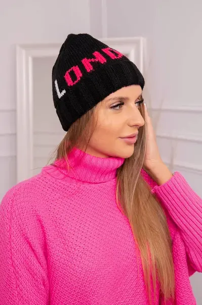 marka niezdefiniowana Dámská čepice London K385 černá