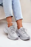 Boto Dámské tenisky zdobené krystaly stříbrné Porrot