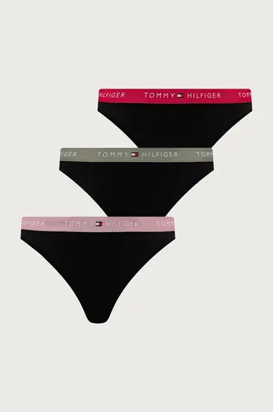 Tommy Hilfiger  kalhotky dámské bavlněné s elastanem 3-pack