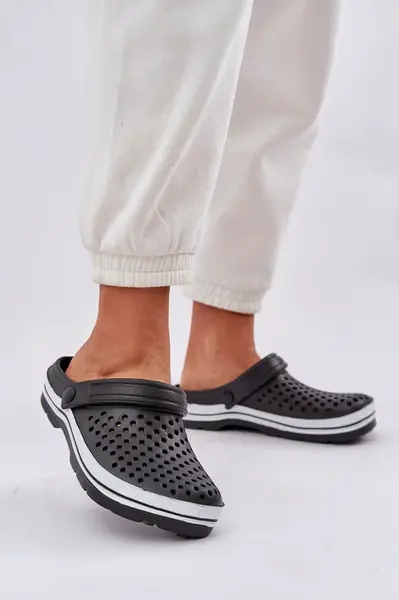 PE1 Lehké Pěnové Dámské Pantofle Černé Ardanica