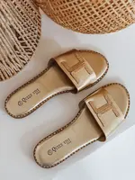 Dámské zlaté pantofle GOLDISH