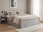 Posteľ SOFIA 120 x 200 cm, betón Rošt: S latkovým roštom, Matrac: Matrac COCO MAXI 20 cm