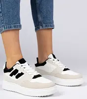 Gemre White and black women's sneakers Lavria