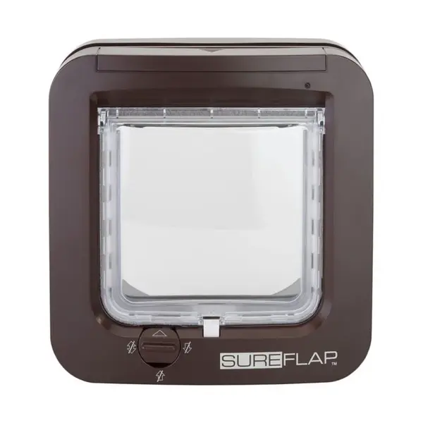 Dvířka SureFlap s mikročipem pro kočky - hnědá | P6484