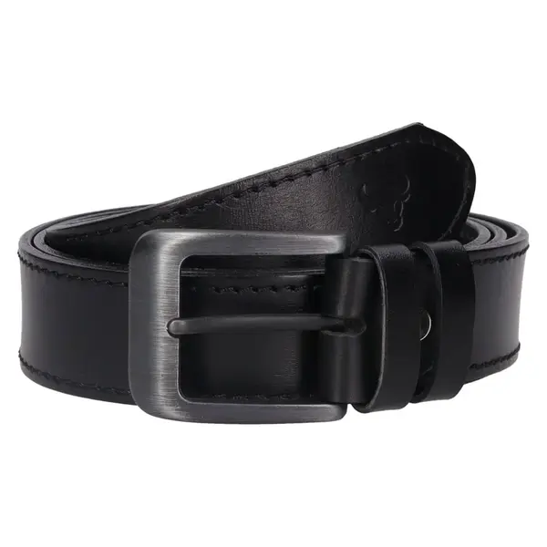 Pánský kožený opasek Belt Toro Bobby - černá
