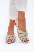 Kožené Baleríny S Otevřenými Prsty Maciejka