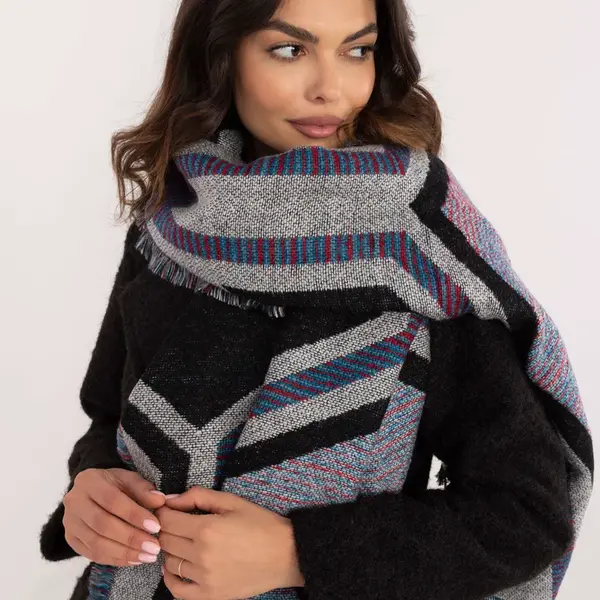 Scarf-AT-SZ-2101.22P-grey-black