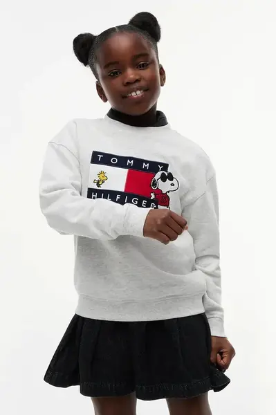 Tommy Hilfiger  mikina detská bavlnená x Peanuts