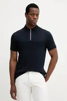 Bavlněné polo tričko Tommy Hilfiger pánské, tmavomodrá barva, MW0MW39552