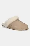 Semišové papuče UGG Scuffette II béžová barva, 1106872-SAN