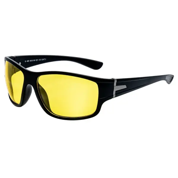 Glassa Sluneční brýle G 465 černé / žluté čočky