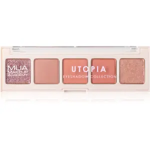 MUA Makeup Academy Eyeshadow Collection 5 Shade Palette paletka očních stínů odstín Utopia 3.8 g