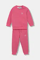 Kojenecká tepláková souprava adidas Originals růžová barva, JY4869