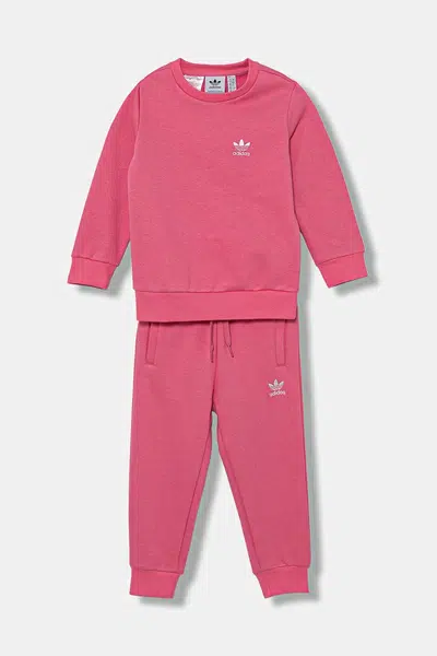 Kojenecká tepláková souprava adidas Originals růžová barva, JY4869