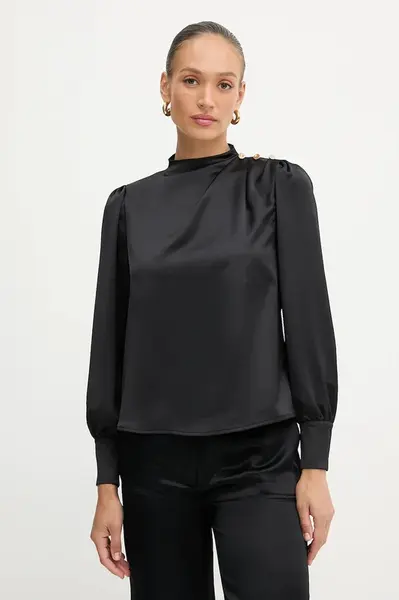 Halenka Fracomina dámská, černá barva, hladká, FR25WT1020W41101