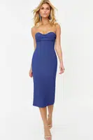 Trendyol Saxe-fitting Corset Detailed Woven Elegant Evening Dress