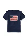 Dětské bavlněné tričko Polo Ralph Lauren tmavomodrá barva, s aplikací, 323843794001