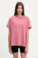 Bavlněné tričko Vans dámské, růžová barva, VN000RANZRY1