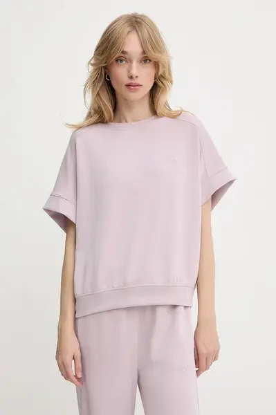 Tričko BOSS Orange C_Enari dámské, fialová barva, 50543499