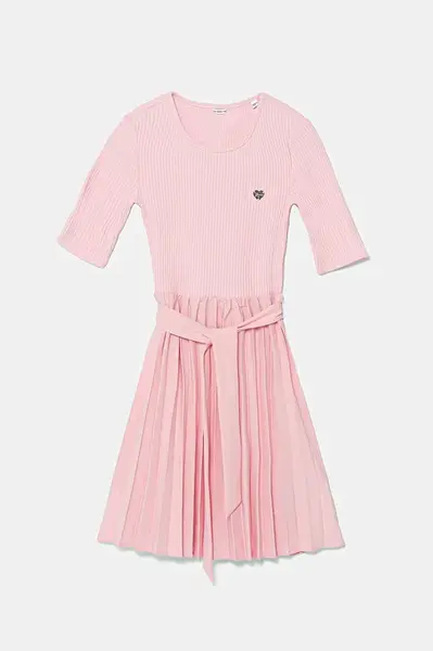 Dívčí šaty Guess růžová barva, midi, J5YK23 RC1S0