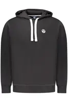 Pánská černá mikina s kapucí na zip