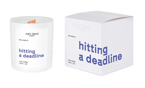 Scent Blend Svíčka s vůní Hitting a Deadline 160 ml