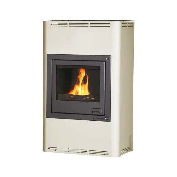 Kamna s výměníkem AQUAFLAM 25, krémová, základní regulace FLHSF29-033