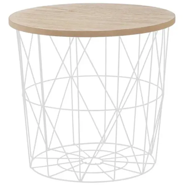 Konferenční stolek Mariffa přírodní/bílá 42
