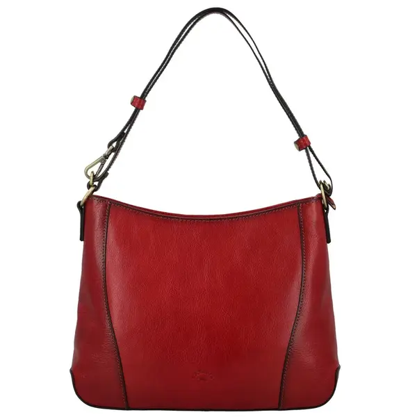 Dámská kožená kabelka na rameno vínová - Katana Sheilla