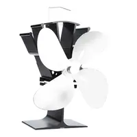 Ventilátor na kachle FLAMINGO štvorlopatkový, strieborný FLHSF17-266