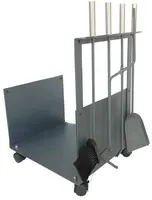 Kôš krbový s náradím v.62cm, ŠE oceľ/drevo sada 4 diely MA760123