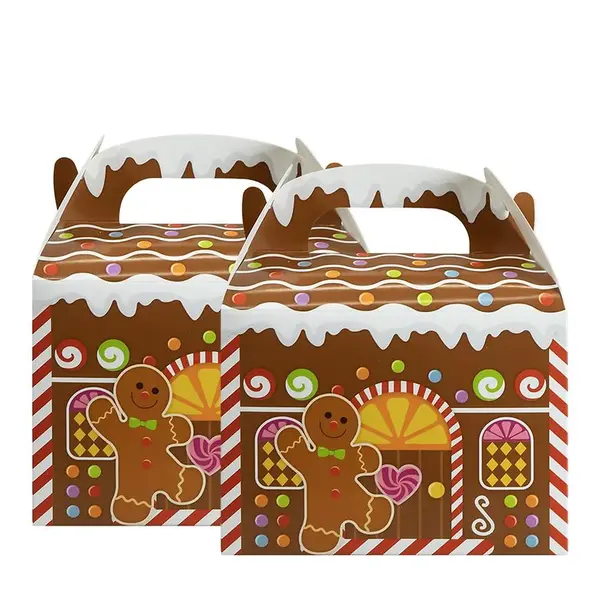 Papírové domky na dárk (2 ks) 15,5x9x17,5cm