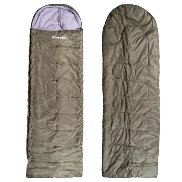 Spací pytel inSPORTline Arbaro 0°C/-5°C/-10°C pravá zelená