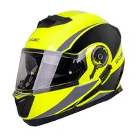 Výklopná přilba W-TEC Banelmeda černá-fluo žlutá XL (61-62)