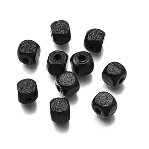 Spray Painted Wooden Beads