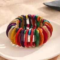 Bohemia & Ethnic Style Wood Stretch Bracelets for Women