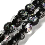 Handmade Dichroic Foil Glass Beads Strands