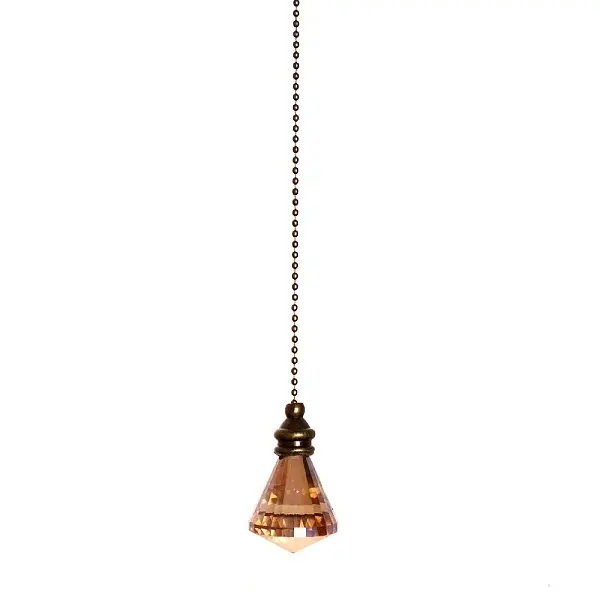 Pointed Glass Ceiling Fan Pull Chain Extenders